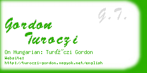 gordon turoczi business card